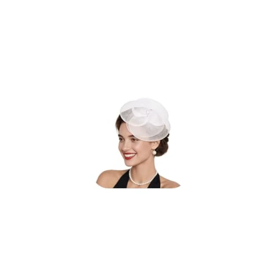 Fascinator Hats for Women Tea Party Hat Flower Mesh Headband Vintage Hair Clip Headwear for Wedding Church Cocktail
Fascinator Hats for Women Tea Party Hat Flower Mesh Headband Vintage Hair Clip Headwear for Wedding Church Cocktail