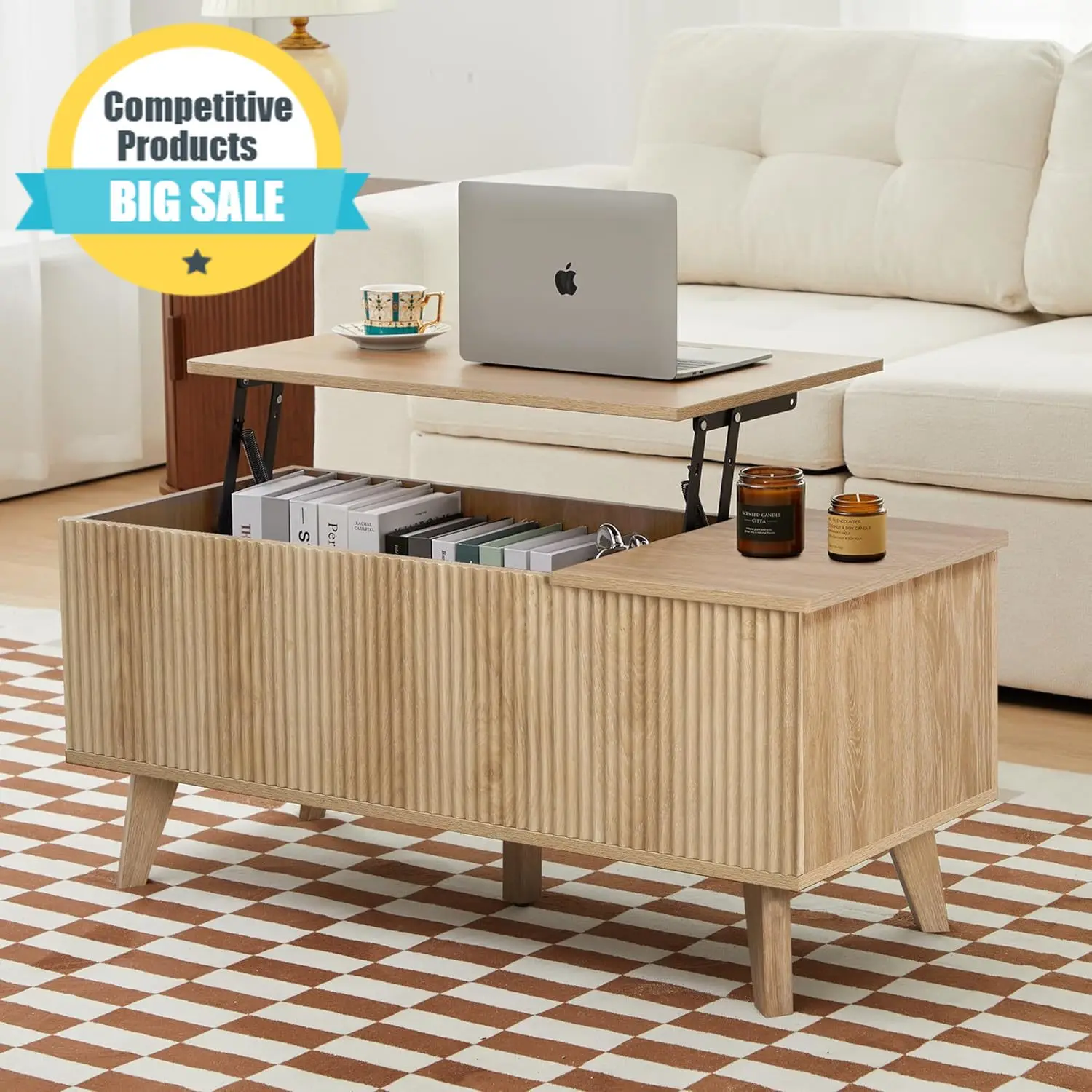 Natural Lift Top Wooden Coffee Table Hidden Compartment Adjustable Storage Shelf Rectangle Center Table For Home Living Room Off
Natural Lift Top Wooden Coffee Table Hidden Compartment Adjustable Storage Shelf Rectangle Center Table For Home Living Room Off
