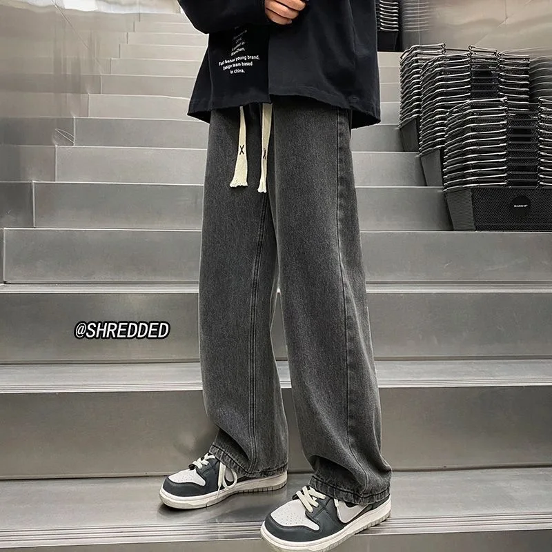 Повседневные мужские джинсы, весенне-осенние свободные широкие брюки, крутые брюки для мальчиков, прямой вельветовый пояс с эластичной резинкой на талии
Повседневные мужские джинсы, весенне-осенние свободные широкие брюки, крутые брюки для мальчиков, прямой вельветовый пояс с эластичной резинкой на талии