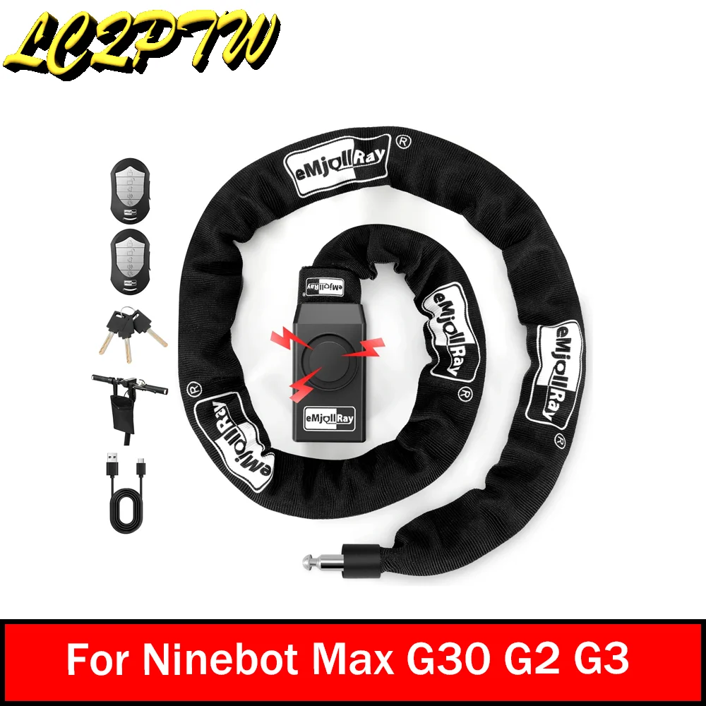 Для Ninebot Max G30 G2 G3 для электрического скутера Dualtron Zero Замок 110 дБ Водонепроницаемый замок безопасности с сигнализацией с дистанционным управлением
Для Ninebot Max G30 G2 G3 для электрического скутера Dualtron Zero Замок 110 дБ Водонепроницаемый замок безопасности с сигнализацией с дистанционным управлением