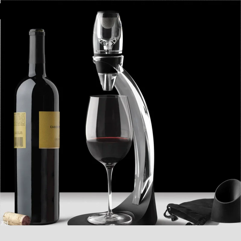 Professional Red Wine Decanter Pourer with Filter Stand Quick Air Aerator Dispenser for Home Dining Bar
Professional Red Wine Decanter Pourer with Filter Stand Quick Air Aerator Dispenser for Home Dining Bar