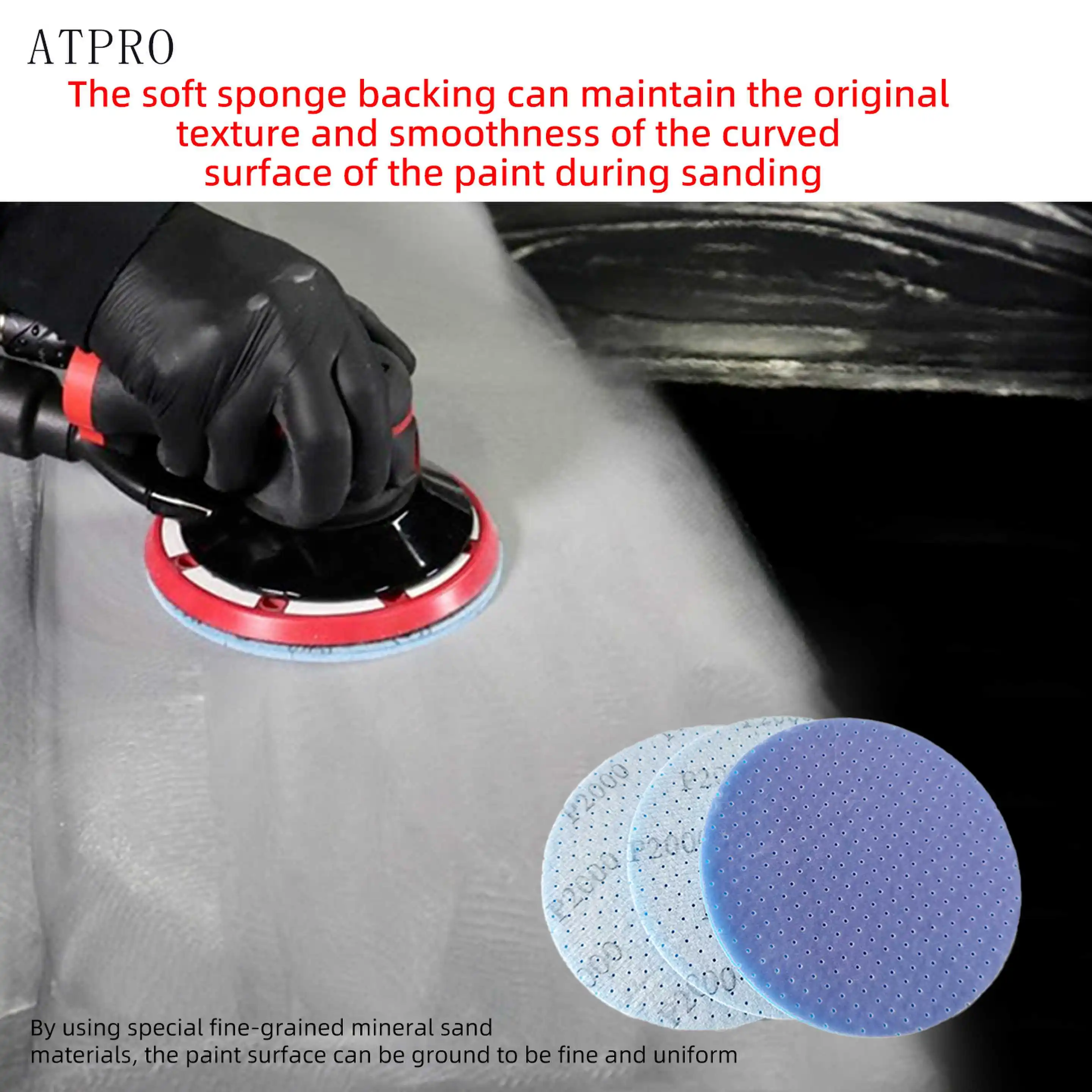 6-inch 150mm Porous Flexible Sponge Sandpaper, Fast-acting, Scratch-free, Dust-free Polishing Sandpaper For Automotive Polishing
6-inch 150mm Porous Flexible Sponge Sandpaper, Fast-acting, Scratch-free, Dust-free Polishing Sandpaper For Automotive Polishing