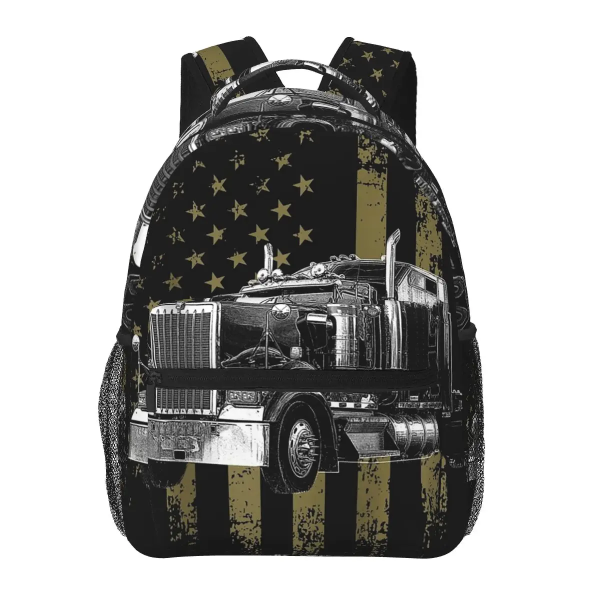 Trucker American Flag Big Rig Semi Trailer Truck Backpacks Boys Girls Bookbag Children School Bags Travel Rucksack Shoulder Bag
Trucker American Flag Big Rig Semi Trailer Truck Backpacks Boys Girls Bookbag Children School Bags Travel Rucksack Shoulder Bag