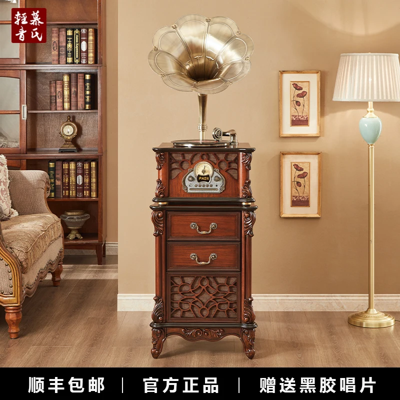 Gramophone Vintage European Living Room Big Speaker Vintage Phonograph Audio CD Vinyl Integrated Record Player
Gramophone Vintage European Living Room Big Speaker Vintage Phonograph Audio CD Vinyl Integrated Record Player