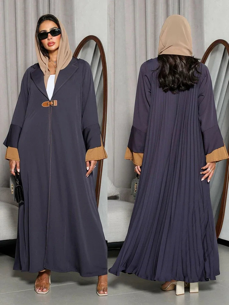 Женское плиссированное платье-кардиган Abaya MusJEN Eid, Турция, вечерние платья Рамадана, Vestidos Largos, кафтан с лацканами, халат Jalabiya Kaftan 2025 Dubai
Женское плиссированное платье-кардиган Abaya MusJEN Eid, Турция, вечерние платья Рамадана, Vestidos Largos, кафтан с лацканами, халат Jalabiya Kaftan 2025 Dubai