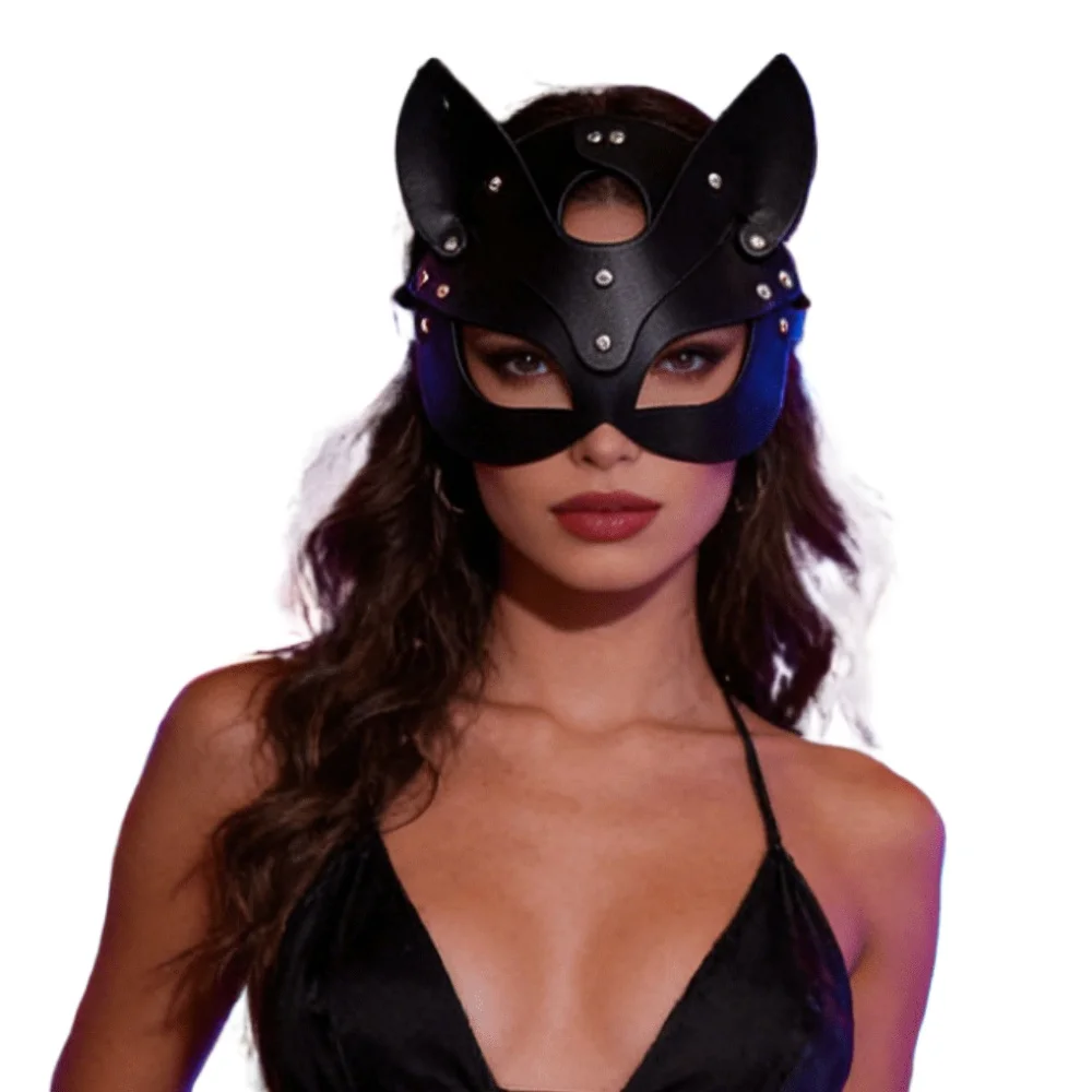 Fashion PU Leather Mask Women Men Half Face Fancy Masks Gothic Fetish Cosplay Games Mask Clothing Accessorie
Fashion PU Leather Mask Women Men Half Face Fancy Masks Gothic Fetish Cosplay Games Mask Clothing Accessorie