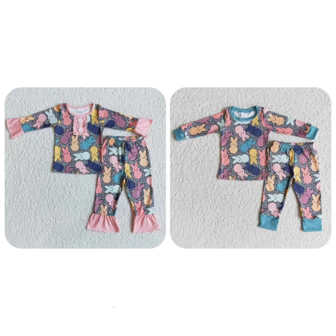 Baby Boy Girl Easter Pajamas Long Sleeves Clothing Rabbit Kids Spring Children Ruffle Outfit Bunny Leopard Pants Toddler Clothes
Baby Boy Girl Easter Pajamas Long Sleeves Clothing Rabbit Kids Spring Children Ruffle Outfit Bunny Leopard Pants Toddler Clothes