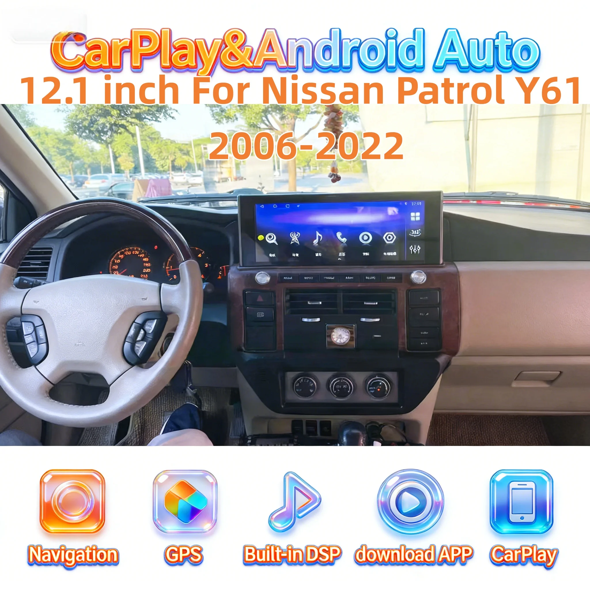 Multimedia Android 8-Core DSP Stereo For Nissan Patrol Y61 2006-2022 Radio CarPlay Bluetooth Car GPS WiFi Navi Radio Navigation
Multimedia Android 8-Core DSP Stereo For Nissan Patrol Y61 2006-2022 Radio CarPlay Bluetooth Car GPS WiFi Navi Radio Navigation