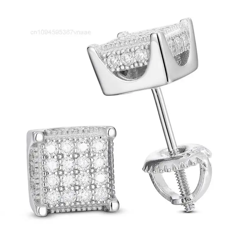 Vintage Mens White Gold Stud Earring 925 Sterling Silver Jewelry Stud Earrings VVS1 Moissanite Geometric Stud Earrings
Vintage Mens White Gold Stud Earring 925 Sterling Silver Jewelry Stud Earrings VVS1 Moissanite Geometric Stud Earrings
