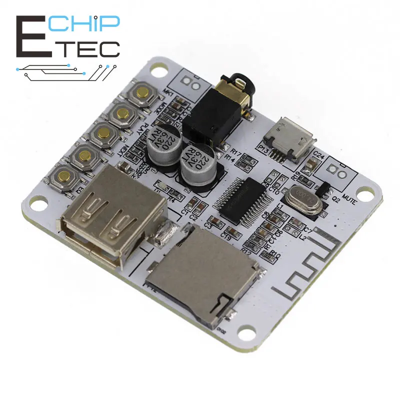 Bluetooth MP3 Decoding Module Bluetooth Audio Receiving Board Decoder Playback with USB TF Card Function
Bluetooth MP3 Decoding Module Bluetooth Audio Receiving Board Decoder Playback with USB TF Card Function