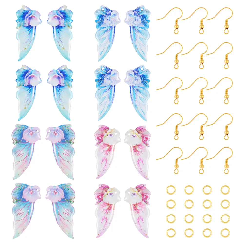 1Box Butterfly's Wing Resin Pendants Dragonfly Wings Charm with Earring Hook & Jump Ring for DIY Women Jewelry Making Crafts
1Box Butterfly's Wing Resin Pendants Dragonfly Wings Charm with Earring Hook & Jump Ring for DIY Women Jewelry Making Crafts