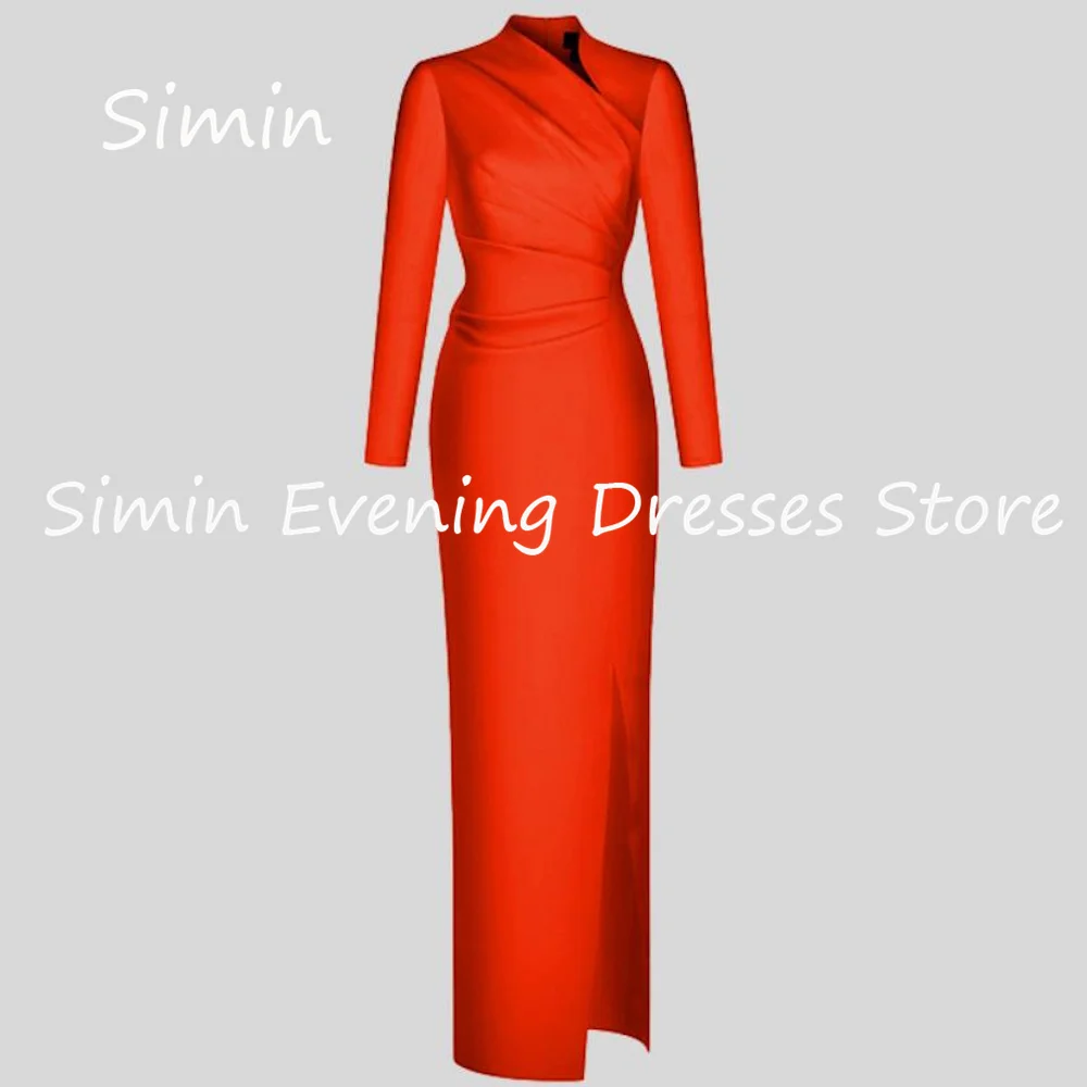Simin Satin Mermaid O-neck Popular Ruffle Saudi Formal Prom Gown Ankle-length Arab Evening Elegant Party dresses for women 2023
Simin Satin Mermaid O-neck Popular Ruffle Saudi Formal Prom Gown Ankle-length Arab Evening Elegant Party dresses for women 2023