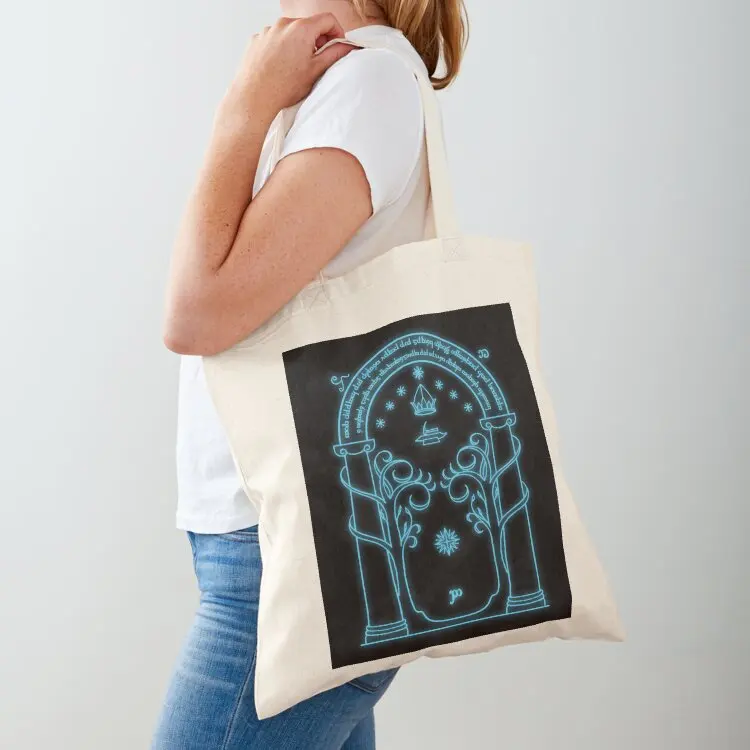 Moria Door Tote Bag cute pouch bag hand bag Shopper Reusable bags
Moria Door Tote Bag cute pouch bag hand bag Shopper Reusable bags