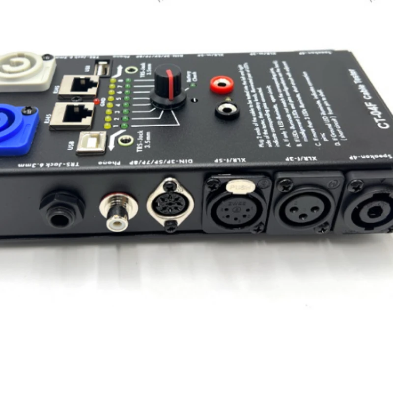 CT-20/CT-04F Multifunction XLR Audio Cable Tester for 20 Types Testing Signal Support Professional
CT-20/CT-04F Multifunction XLR Audio Cable Tester for 20 Types Testing Signal Support Professional