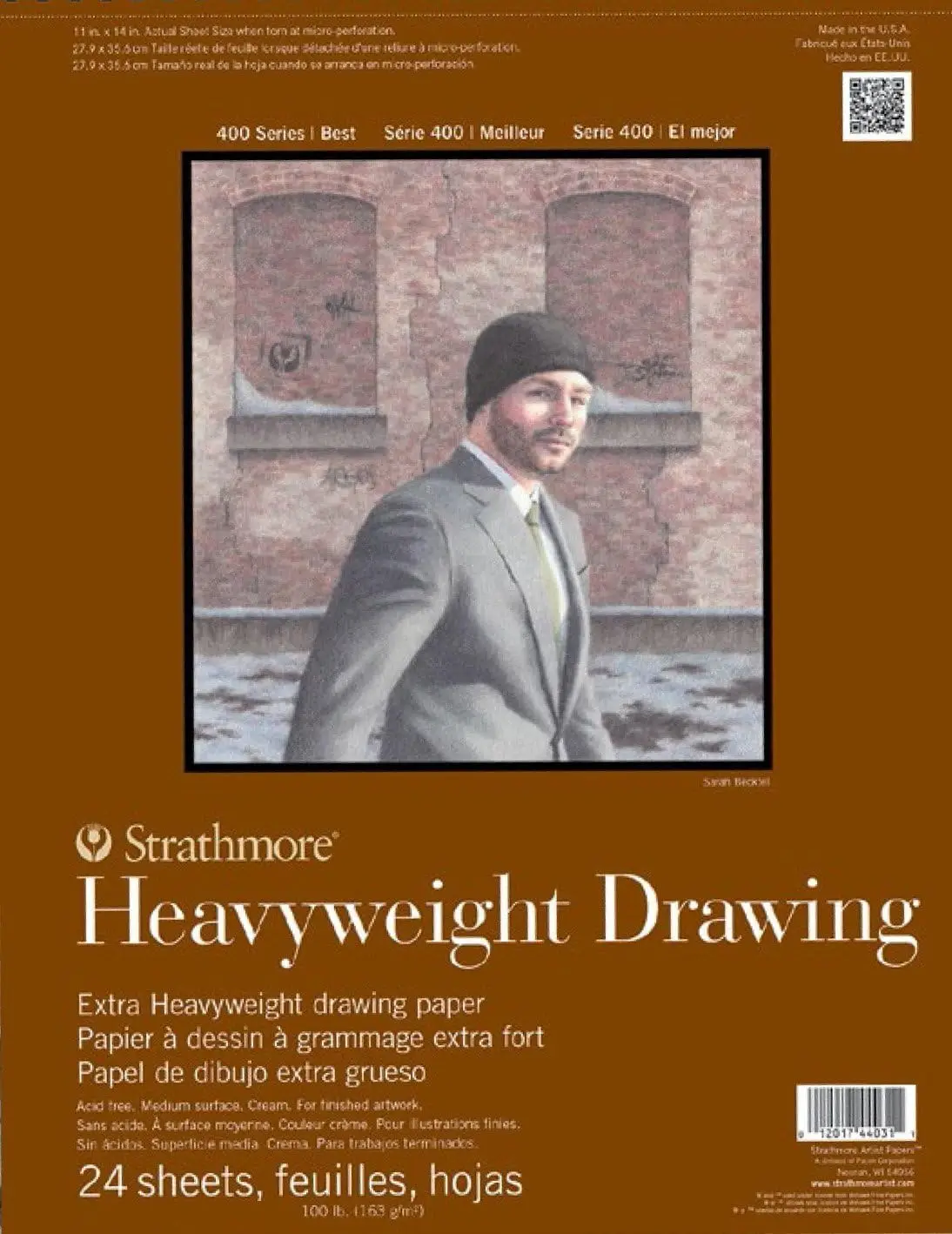 Heavyweight Drawing Pad, 8x10 Wire Bound, 24 Sheets, Medium Surface, Perforated, Acid Free
Heavyweight Drawing Pad, 8x10 Wire Bound, 24 Sheets, Medium Surface, Perforated, Acid Free