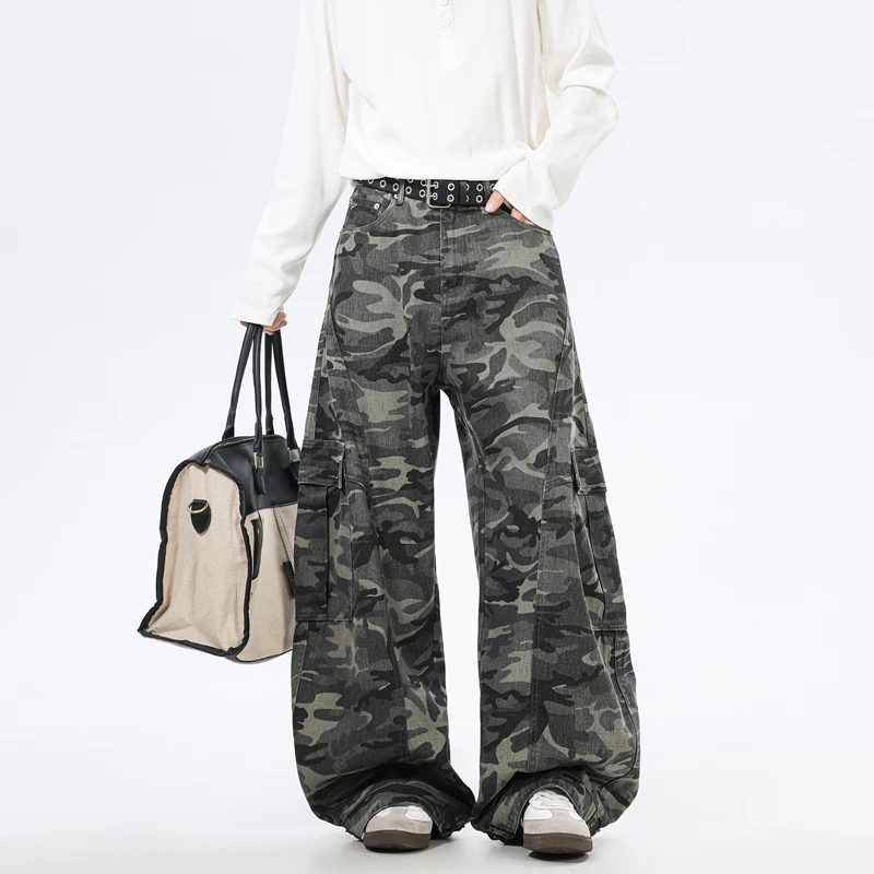 Повседневные брюки в стиле ретро в американском стиле, мужские камуфляжные свободные брюки для спецодежды
Повседневные брюки в стиле ретро в американском стиле, мужские камуфляжные свободные брюки для спецодежды