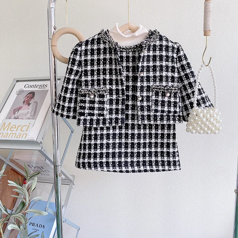 Korean Girls' Autumn Outfit Jacket Shirt Set Dress Spring Autumn Stylish Toddler Girl Princess Dress 
Korean Girls' Autumn Outfit Jacket Shirt Set Dress Spring Autumn Stylish Toddler Girl Princess Dress