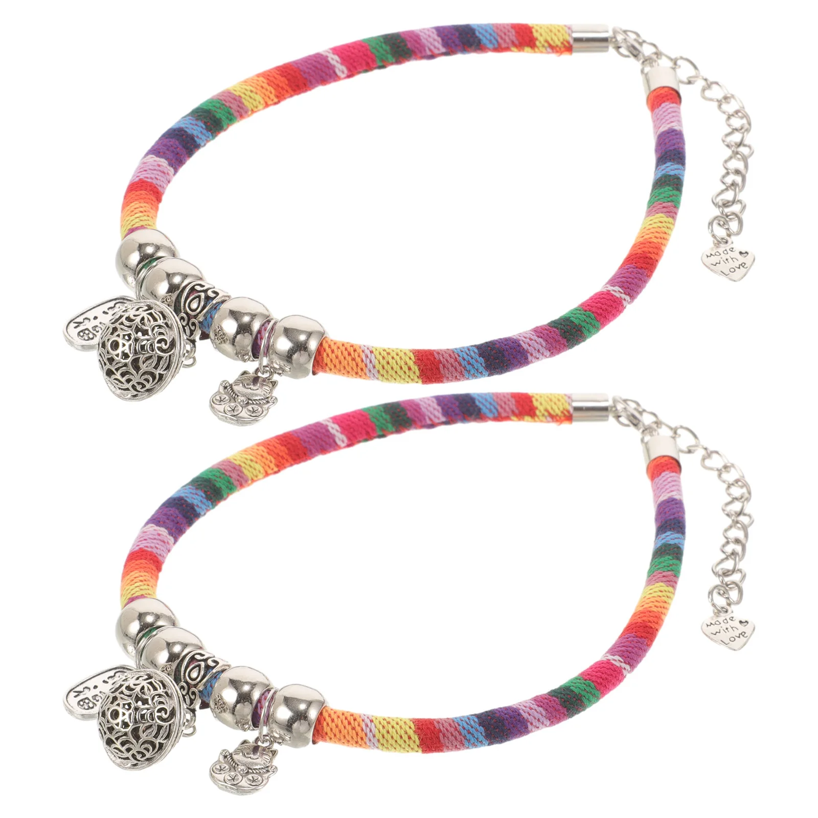 2Pcs Cat Collar Bells Ethnic Style Adjustable Lightweight Decorative Pet Neck Ornament for Kitten Dog Supplies
2Pcs Cat Collar Bells Ethnic Style Adjustable Lightweight Decorative Pet Neck Ornament for Kitten Dog Supplies