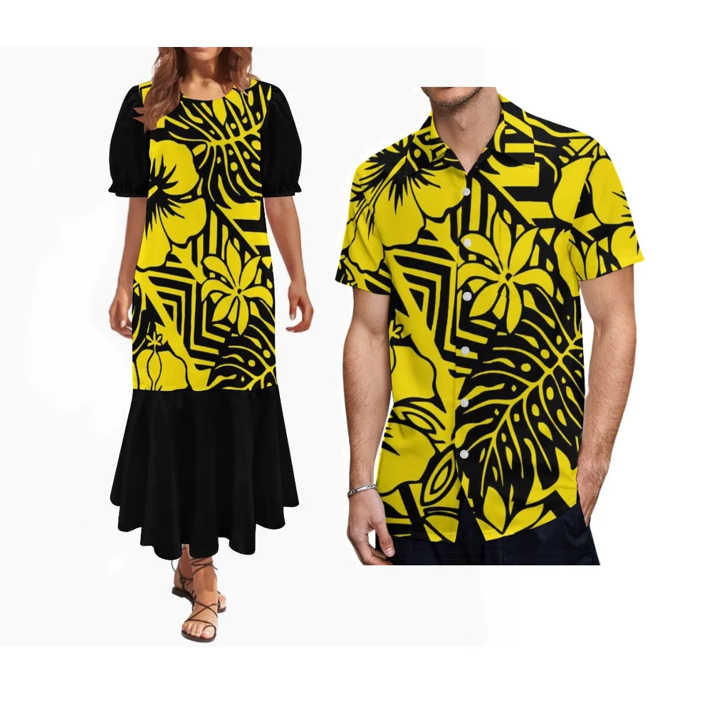 Customizable Pattern Print Micronesia Custom Couple Outfit Elegant Ladies Mumu Puff Sleeve Long Dress Men Short Sleeve Shirt
Customizable Pattern Print Micronesia Custom Couple Outfit Elegant Ladies Mumu Puff Sleeve Long Dress Men Short Sleeve Shirt