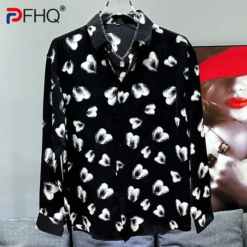 PFHQ Casual Loose Men's Shirts Korean Love Printed Ice Silk Design Versatile Long Sleeved Lapel Comfortable Art Tops New 21Z4624
PFHQ Casual Loose Men's Shirts Korean Love Printed Ice Silk Design Versatile Long Sleeved Lapel Comfortable Art Tops New 21Z4624