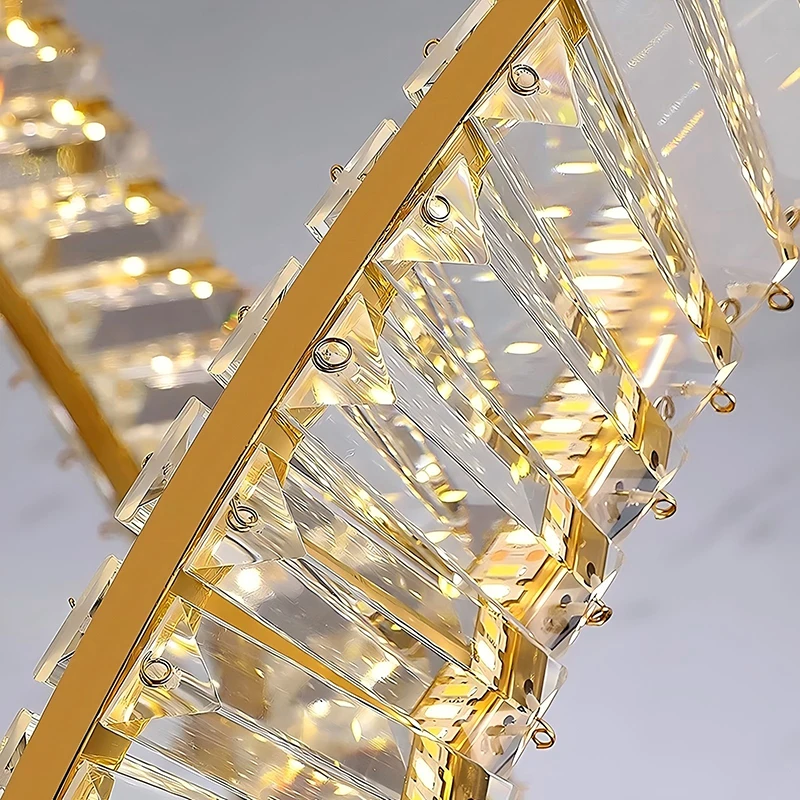 Modern Crystal stair chandelier lights indoor lighting Ceiling lamp hanging light led Chandeliers for living room indoor lightin
Modern Crystal stair chandelier lights indoor lighting Ceiling lamp hanging light led Chandeliers for living room indoor lightin