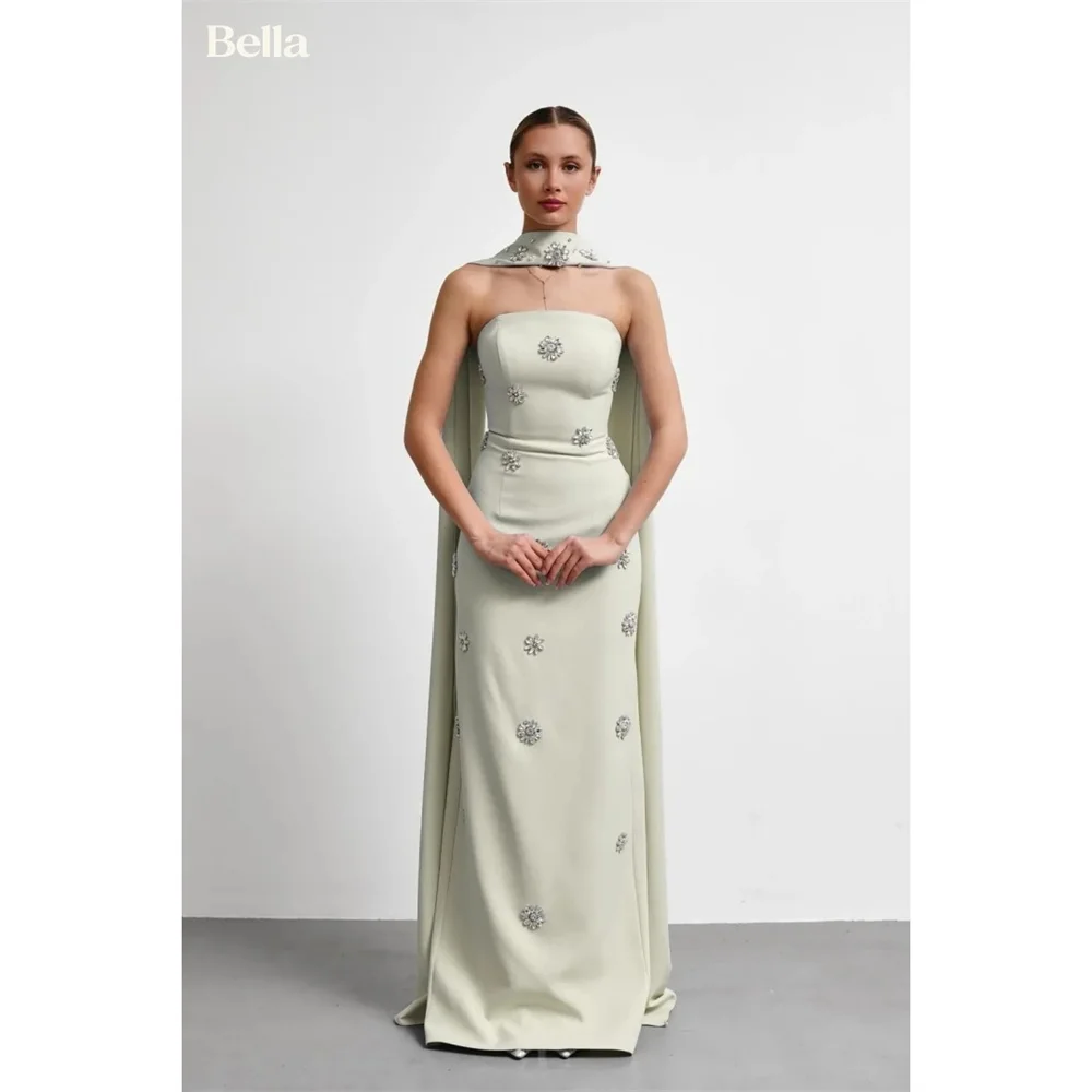 Bella Customized Strapless 3D Flower Evening gown Wedding Dress Sheath Embroidery Prom Dress Formal dinner dress Simple Regal
Bella Customized Strapless 3D Flower Evening gown Wedding Dress Sheath Embroidery Prom Dress Formal dinner dress Simple Regal