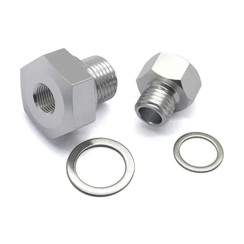 Combined M12x1.5 And M16x1.5 Oxygen Sensor Interface Vehicle Accessory Oil Pressure Sensor Adapter with Gasket for Car
Combined M12x1.5 And M16x1.5 Oxygen Sensor Interface Vehicle Accessory Oil Pressure Sensor Adapter with Gasket for Car