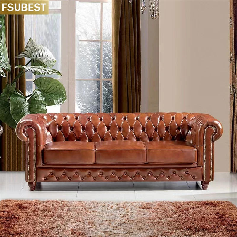 Classic Home Furniture Vintage Style 3 Seater Sleeping Couch Living Room Leather Chesterfield Sofa Corner Sofa
Classic Home Furniture Vintage Style 3 Seater Sleeping Couch Living Room Leather Chesterfield Sofa Corner Sofa