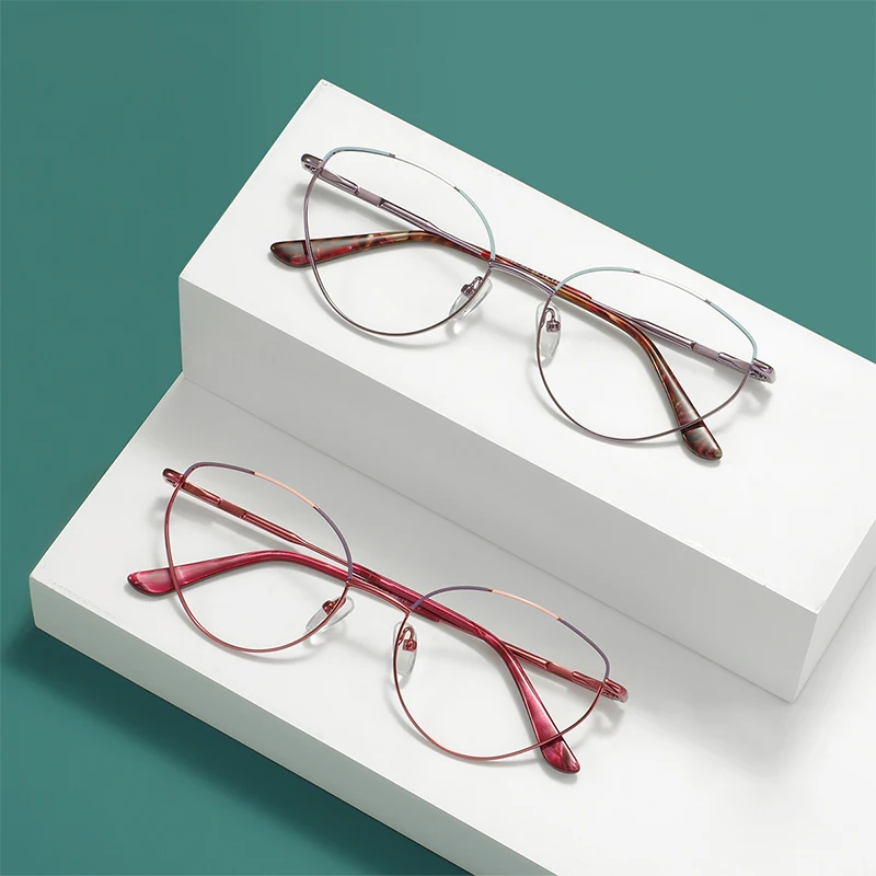 Stylish Metal Medium Cat Eye Full Rim Colorful Eyeglasses Frame With Spring Hinge Women Round Spectacle For Prescription Lenses
Stylish Metal Medium Cat Eye Full Rim Colorful Eyeglasses Frame With Spring Hinge Women Round Spectacle For Prescription Lenses