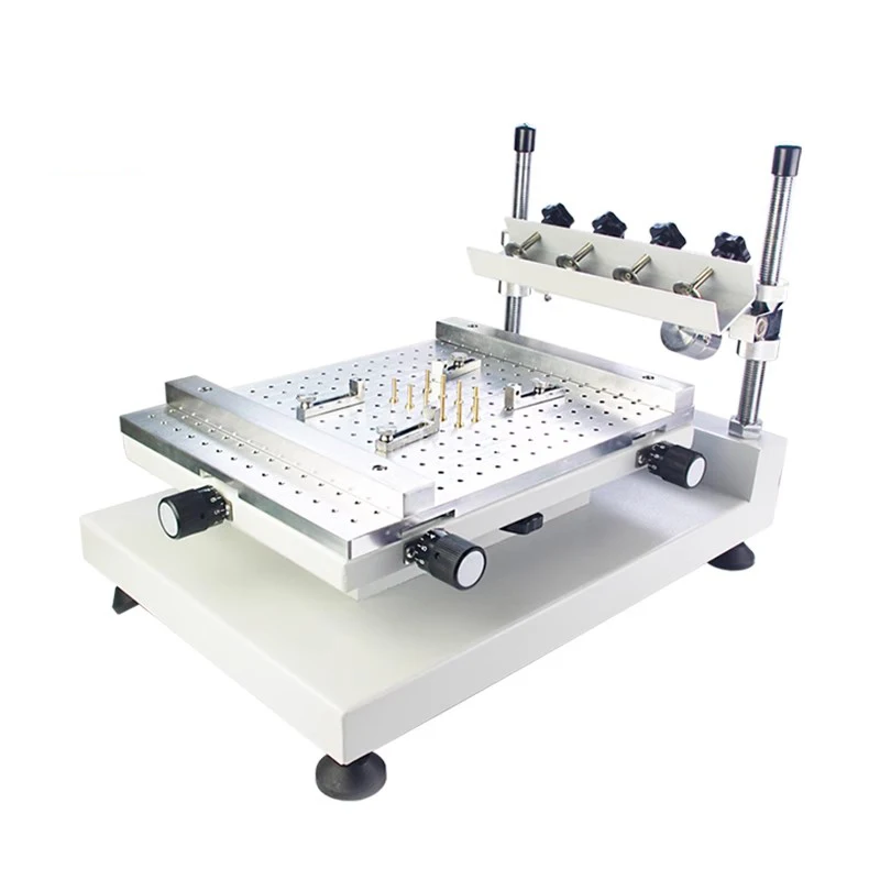 Precision manual silk printing table SMT chip mounting PCB circuit board manual solder paste printing table
Precision manual silk printing table SMT chip mounting PCB circuit board manual solder paste printing table