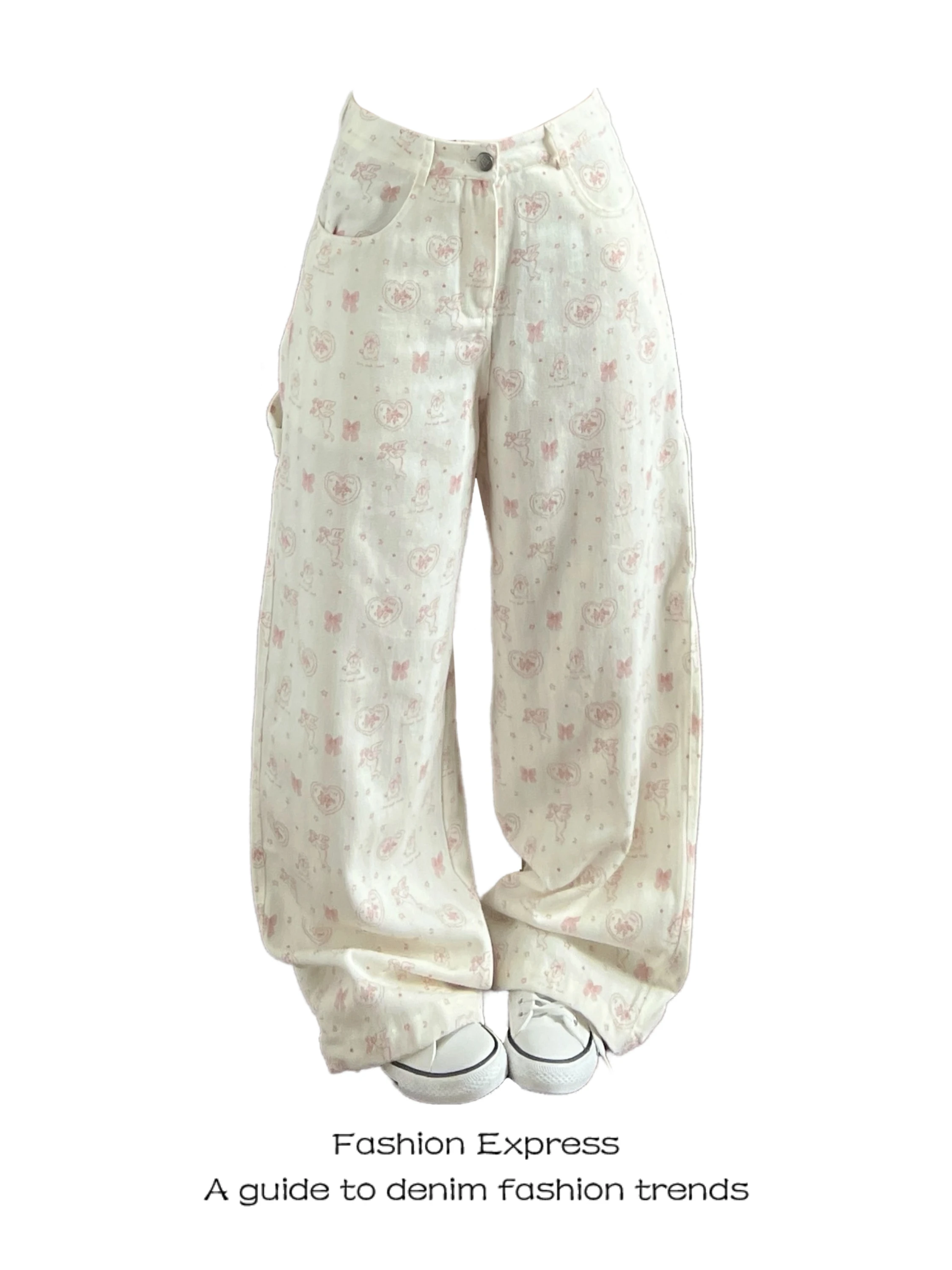 Cartoon Knot Loose Fit Thin Denim Jeans Women Summer Casual High Waist Wide Leg Pants Street Style Versatile Long T...
Cartoon Knot Loose Fit Thin Denim Jeans Women Summer Casual High Waist Wide Leg Pants Street Style Versatile Long T...