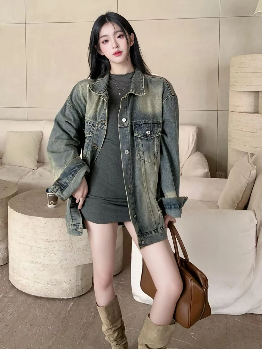 Джинсовое пальто с капюшоном, меховая плюшевая женская осенняя стеганая реглан, субкультурная городская светская вечеринка, пояс с рюшами, вязаная бахрома, расклешенная
Джинсовое пальто с капюшоном, меховая плюшевая женская осенняя стеганая реглан, субкультурная городская светская вечеринка, пояс с рюшами, вязаная бахрома, расклешенная