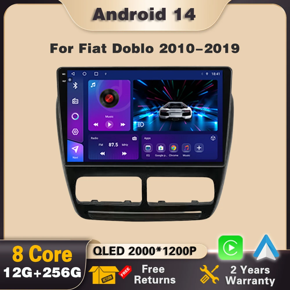 Android 14 Car Radio For Fiat Doblo 2010 - 2019 Multimedia Video Player Stereo Navigation 4G Carplay Stereo GPS WIFI Autoradio
Android 14 Car Radio For Fiat Doblo 2010 - 2019 Multimedia Video Player Stereo Navigation 4G Carplay Stereo GPS WIFI Autoradio