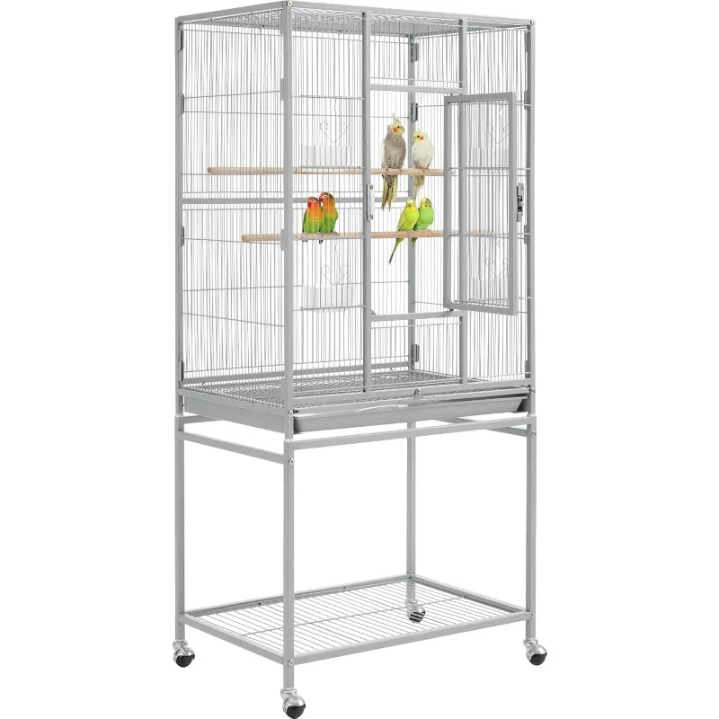 Metal Large Bird Cage Parrot Parakeet Cage w/Stand for Small Parrot Cockatiel Sun Parakeet Lovebird Budgie Finch Canary
Metal Large Bird Cage Parrot Parakeet Cage w/Stand for Small Parrot Cockatiel Sun Parakeet Lovebird Budgie Finch Canary