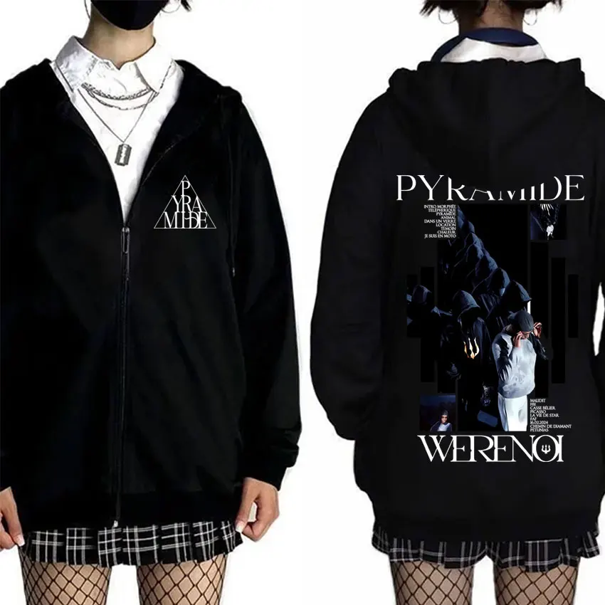 Rapper WeRenoi Pyramide Album Merch 2026 Zipper Hoodies Men Women Hip Hop Fashion Pop Music Zip Up Jacket Men's Streetwear Coat
Rapper WeRenoi Pyramide Album Merch 2026 Zipper Hoodies Men Women Hip Hop Fashion Pop Music Zip Up Jacket Men's Streetwear Coat