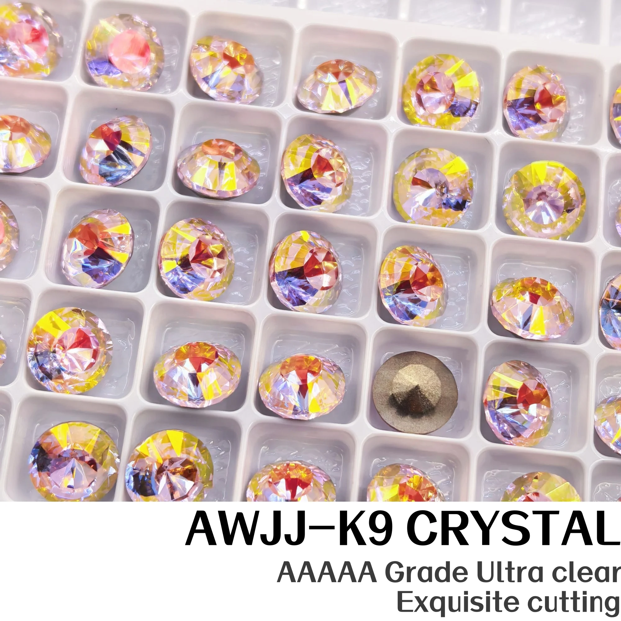 Board Pack 8mm Round Chaton with Uranus Cutting Dense Facets Brilliant Fire Shine Pointed Back K9 Crystal Decor Beads
Board Pack 8mm Round Chaton with Uranus Cutting Dense Facets Brilliant Fire Shine Pointed Back K9 Crystal Decor Beads