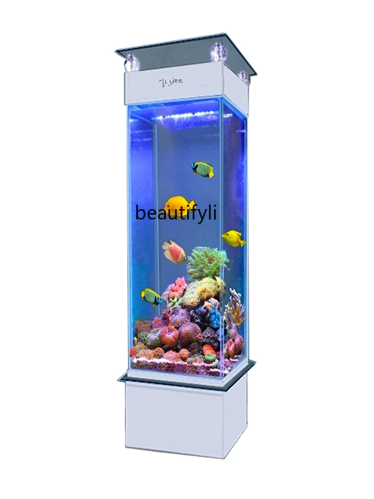 Fish Tank Living Room Small Aquarium Household Change Water Rectangular Floor Fish Tank Super White Glass Vertical
Fish Tank Living Room Small Aquarium Household Change Water Rectangular Floor Fish Tank Super White Glass Vertical