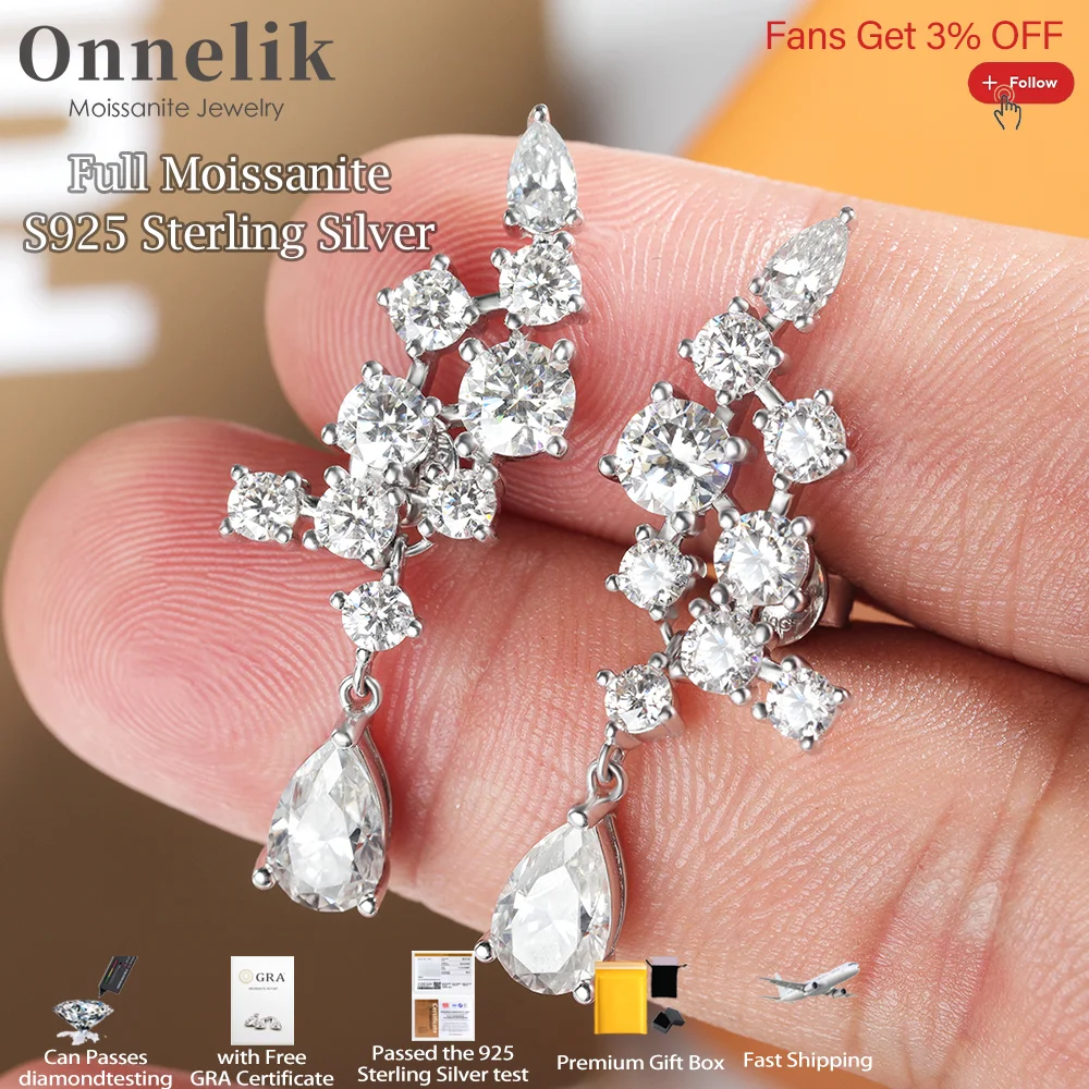 Onnelik Full Moissanite with GRA Angel Wings Earring 925 Sterling Silver for Women Sparkling Engagement Wedding Fine Jewelry
Onnelik Full Moissanite with GRA Angel Wings Earring 925 Sterling Silver for Women Sparkling Engagement Wedding Fine Jewelry