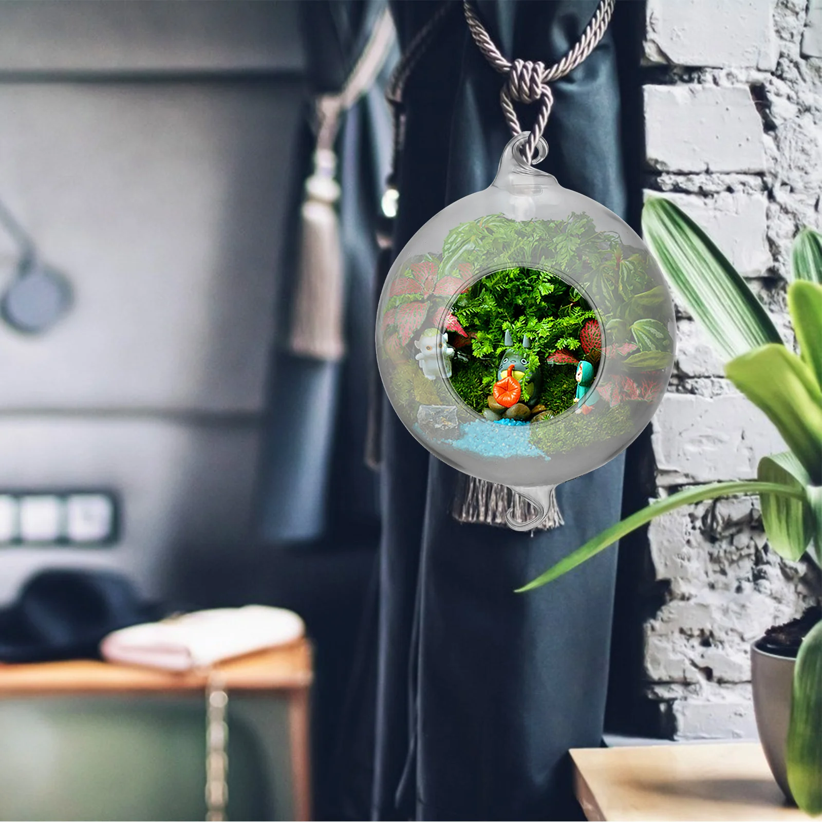 2Pcs Clear Hanging Glass Ball Planter Round Vase for Garden Home Office Decoration Hanging Flower Pots
2Pcs Clear Hanging Glass Ball Planter Round Vase for Garden Home Office Decoration Hanging Flower Pots