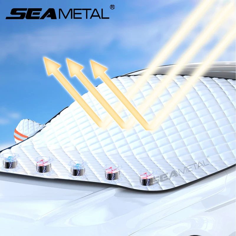 SEAMETAL Summer Windshield Cover UV Reflective Sun Shade Waterproof 4-Season Universal Sun Protection Cover Winter Snow Shield
SEAMETAL Summer Windshield Cover UV Reflective Sun Shade Waterproof 4-Season Universal Sun Protection Cover Winter Snow Shield