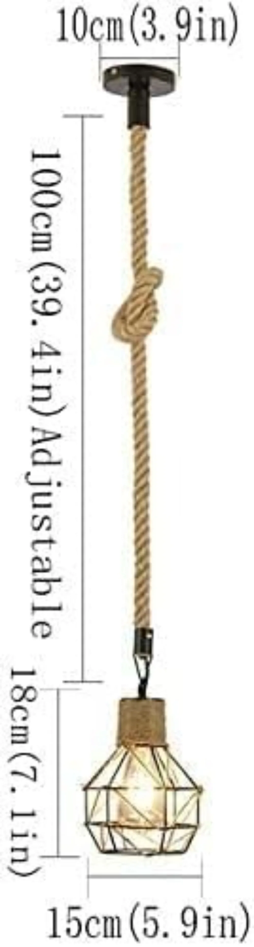 Винтажный деревянный подвесной светильник из пеньковой веревки, подвесной потолочный светильник 1, регулируемая высота, промышленный подвесной светильник в стиле ретро, основание E27
Винтажный деревянный подвесной светильник из пеньковой веревки, подвесной потолочный светильник 1, регулируемая высота, промышленный подвесной светильник в стиле ретро, основание E27