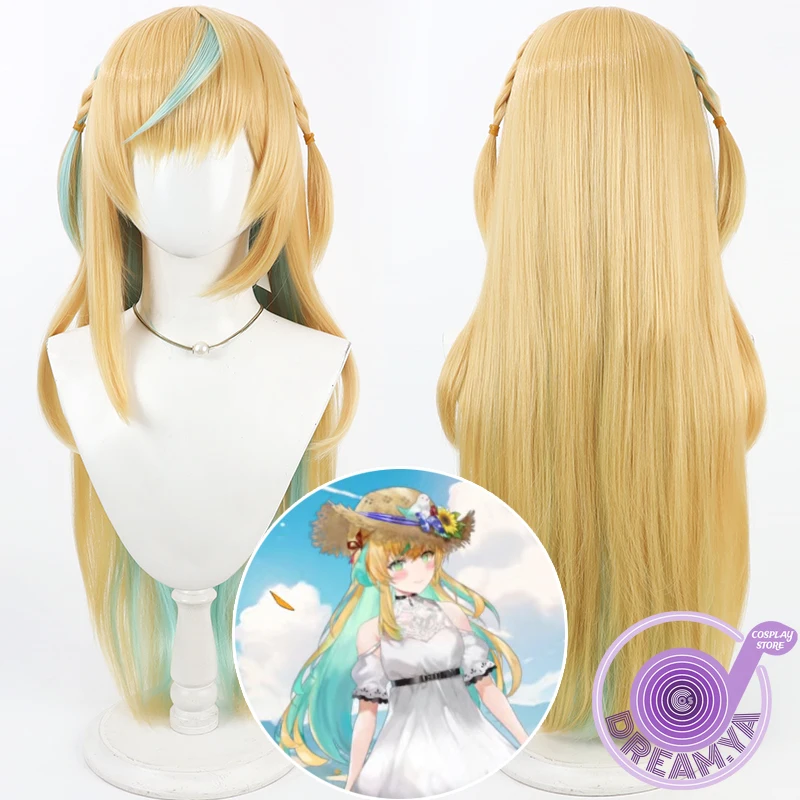Tachitsute Toto Cosplay Wig Vtuber Blonde Mint Green 90cm Heat Resistant Synthetic Hair Halloween Role Play Party + Wig Cap
Tachitsute Toto Cosplay Wig Vtuber Blonde Mint Green 90cm Heat Resistant Synthetic Hair Halloween Role Play Party + Wig Cap