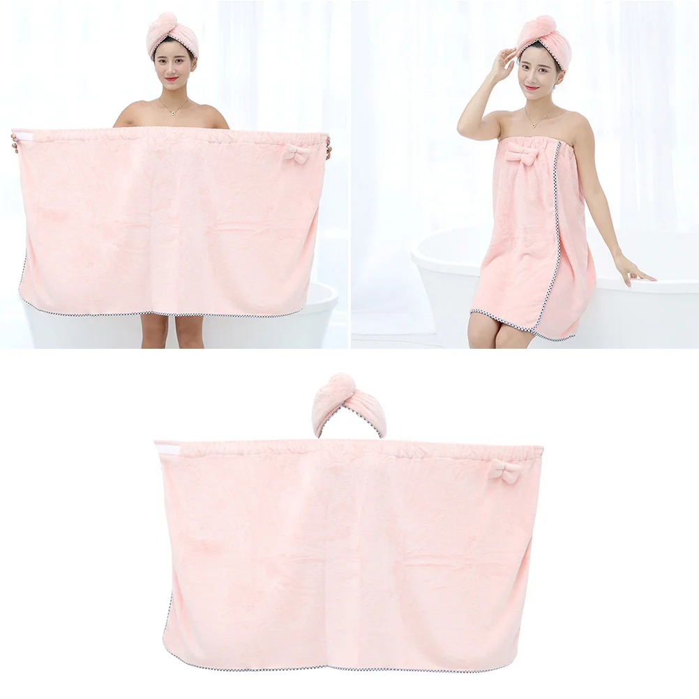1 set Dry Hair Cap Bath Towel Set Light Pink Microfiber Absorbent Quick-Dry No-Tie Closure Bow Design Comfortable Skin-Friendly
1 set Dry Hair Cap Bath Towel Set Light Pink Microfiber Absorbent Quick-Dry No-Tie Closure Bow Design Comfortable Skin-Friendly