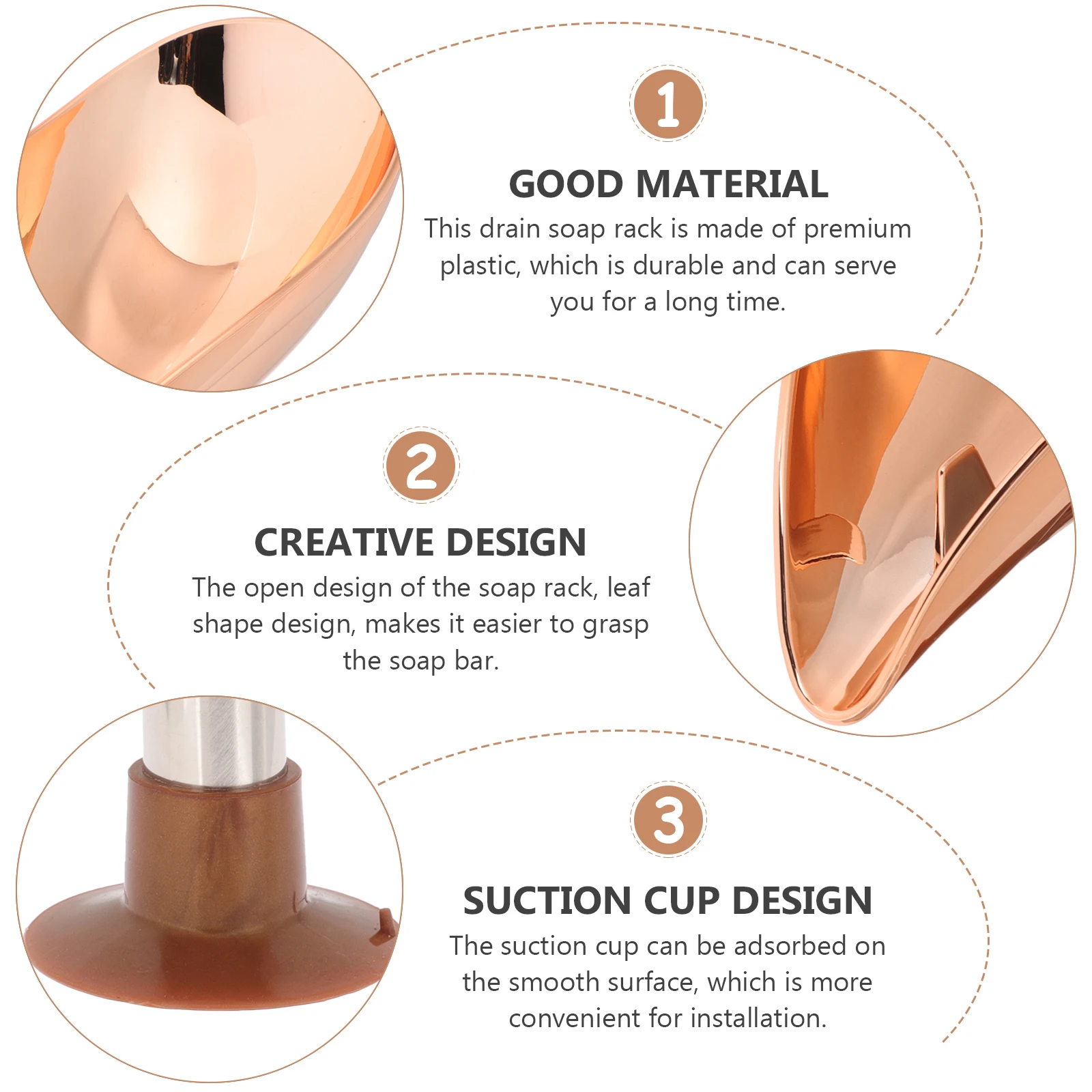 Golden Leaf Self-Draining Holder Plastic Bathroom Shower Kitchen Rack Drainage Design Bar Soap Tray Air Dry 
Golden Leaf Self-Draining Holder Plastic Bathroom Shower Kitchen Rack Drainage Design Bar Soap Tray Air Dry