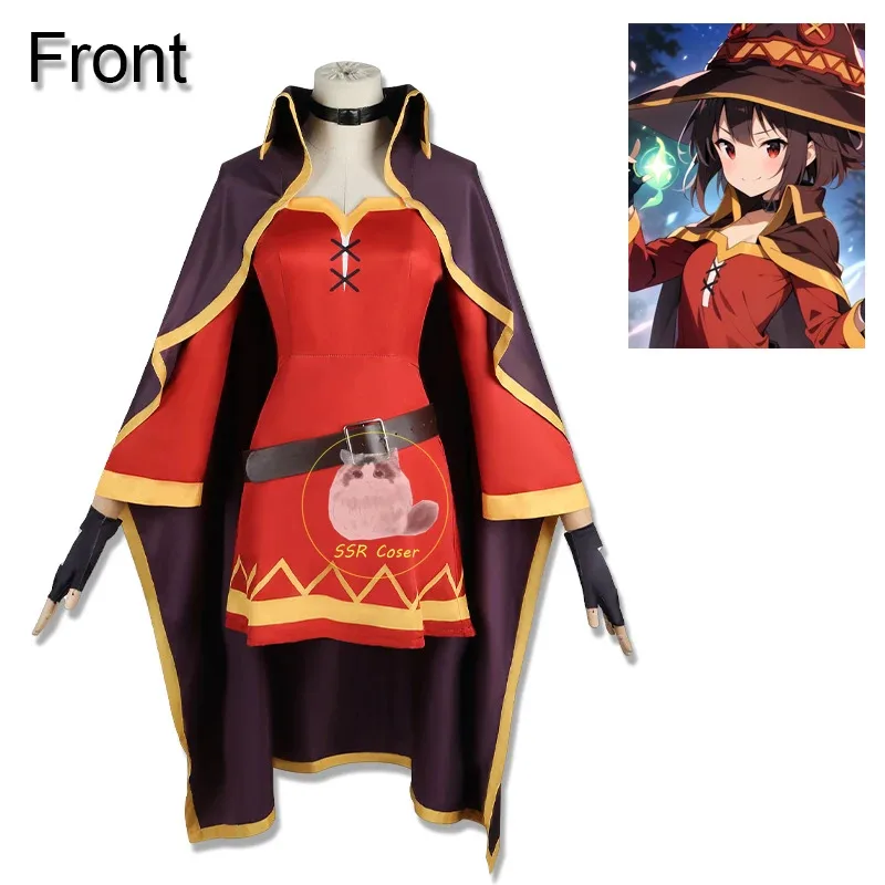 2025 Yiyi Anime Megumin Costume Kono Subarash Sekai Ni Shukufuku Wo! Cosplay Dress Hat Cloak Uniform Wig Halloween Party
2025 Yiyi Anime Megumin Costume Kono Subarash Sekai Ni Shukufuku Wo! Cosplay Dress Hat Cloak Uniform Wig Halloween Party