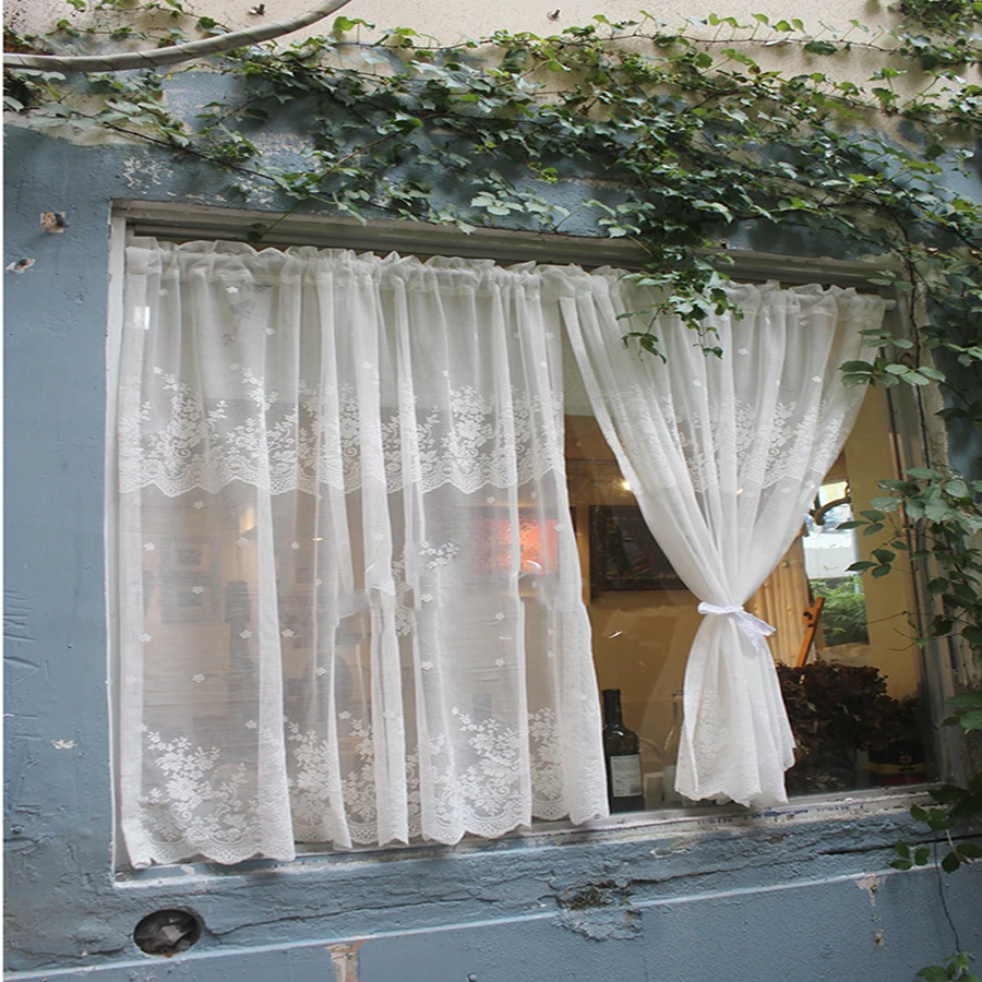 White Floral Lacework Wave Half Curtains for Home Windows Multipurpose Partition Short Sheer for Valance Kitchen Door Drapes
White Floral Lacework Wave Half Curtains for Home Windows Multipurpose Partition Short Sheer for Valance Kitchen Door Drapes