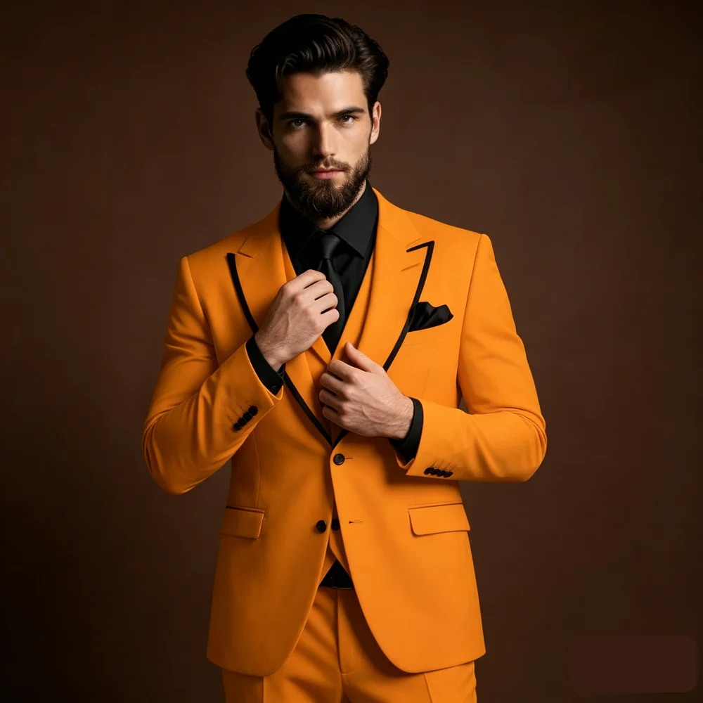 Elegant Sky Blue Men's Suit Classic Peak Lapel 3-Piece Custom-Made Wedding Groom Dance Graduation Formal Suit
Elegant Sky Blue Men's Suit Classic Peak Lapel 3-Piece Custom-Made Wedding Groom Dance Graduation Formal Suit
