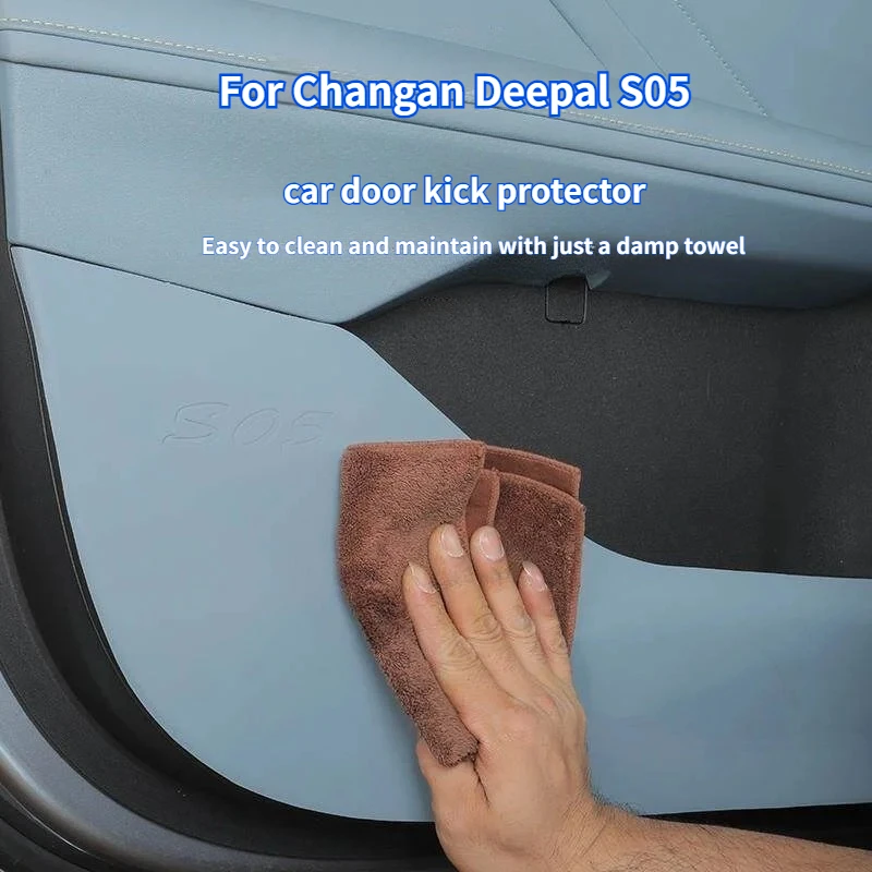 For Changan DEEPAL S05 Car Door Kick Protector Leather Anti Slip and Wear-resistant Door Panel Protective Pad Interior Stickers
For Changan DEEPAL S05 Car Door Kick Protector Leather Anti Slip and Wear-resistant Door Panel Protective Pad Interior Stickers