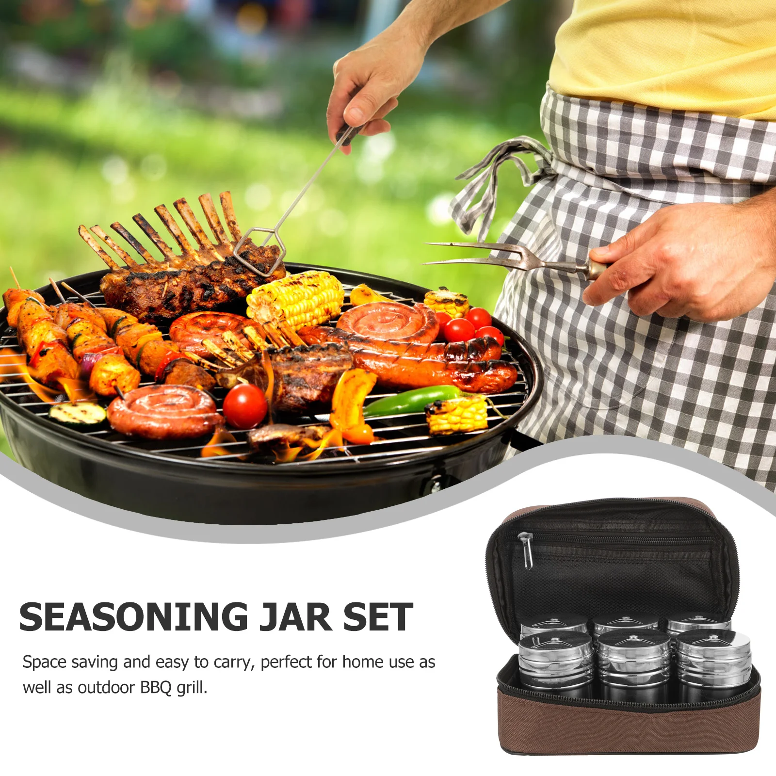 1 Set Stainless Steel Seasoning Containers Rotating Lid For Salt Pepper Sugar Spices Storage Jar Outdoor Bbq Portable Spice
1 Set Stainless Steel Seasoning Containers Rotating Lid For Salt Pepper Sugar Spices Storage Jar Outdoor Bbq Portable Spice