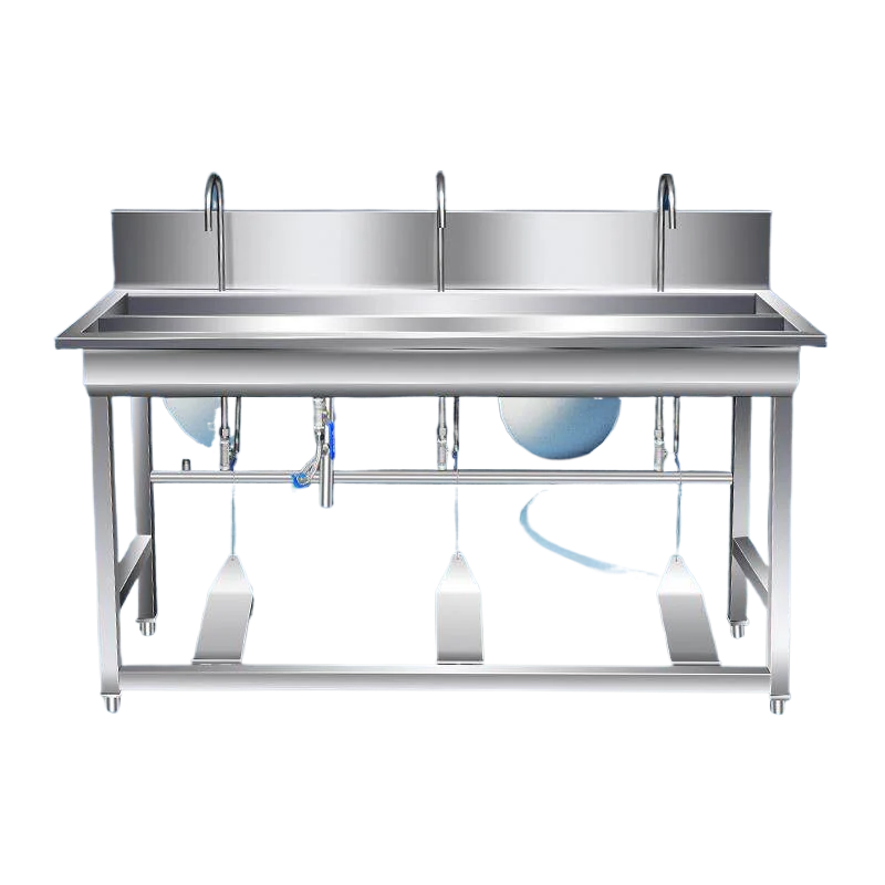 CX Commercial Stainless Steel Sink Hospital Hotel Food Factory Foot-operated, Long Pool Sink
CX Commercial Stainless Steel Sink Hospital Hotel Food Factory Foot-operated, Long Pool Sink